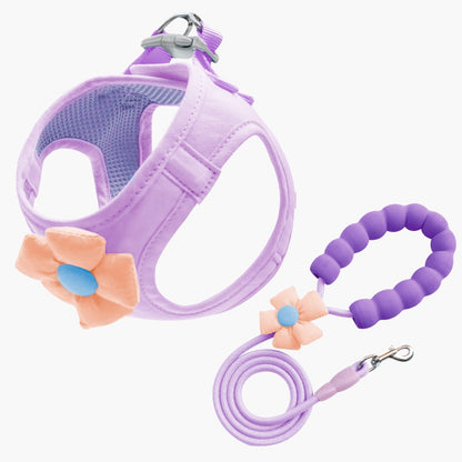 小型犬 犬 リード 75 猫用 中型犬 ペットハーネス ペット用品 シンプル 胴輪 お出かけ 犬用 2点セット ハーネス ネコ用ハーネス お散歩 簡単装着 犬用ハーネス 軽量 おしゃれ ハーネスリード