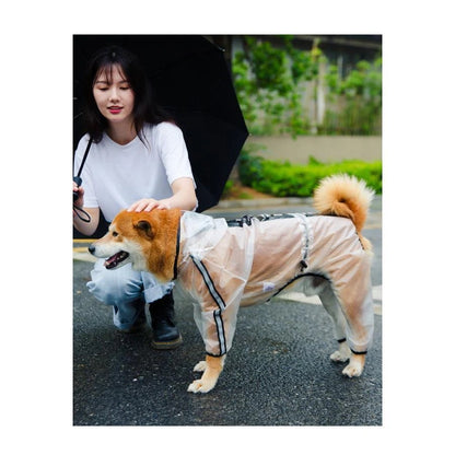 犬用 レインコート ポンチョ 着せやすい ドッグウェア 雨具 カッパ 透明 フード付 XSからXXL 小型 中型 大型 チワワ ダックス 柴犬 ブラック ホワイト