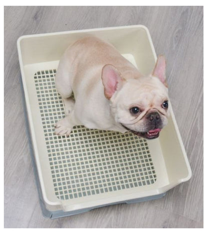 犬 トイレトレー ワイド トレーニング犬トイレ トイレ容器 トイレ本体 室内トイレ 立体柱付き 引き出しの設計 小型 飛び散り 防止 足上げ ゴールデンレトリバー 介護 老犬 トイレ犬 しつけ お掃除