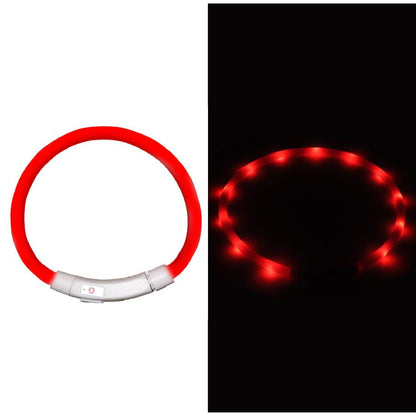 中型 猫 首輪 小型 ペット 大型 LED 充電式 光る 犬 ライト カラー