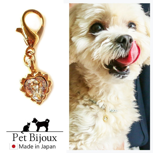 <a href="https://www.qoo10.jp/gmkt.inc/Search/brand.aspx?brandno=121124" target="_blank" class="title_brand" id="btn_brand" title="MELODY ACCESSORY">MELODY ACCESSORY</a>K18GP 送料無料 ドッグアクセサリー ハート 犬用 ネックレス チャーム 首輪 チョーカー 犬 いぬ DOG ねこ 猫 ペット 小型犬 中型犬 かわいい おしゃれ トイ