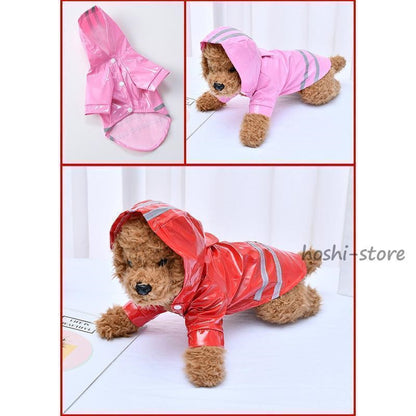 犬用レインコート イエロージー レインコート いぬ イヌ ワンちゃん レインウェア 雨具 カッパ 小型犬 中型犬 犬屋