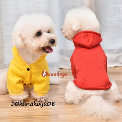 犬の服 裏起毛 ペット服 犬服 ドッグウェア 犬 服 パーカー 秋 冬 冬服 可愛い お散歩 お出かけ おしゃれ 秋 冬 抜け毛防止 暖かい かわいい