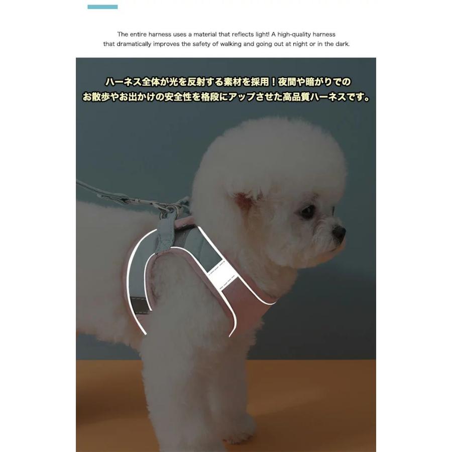 新商品プロモーション，数量限定 犬 猫 ハーネス リード付 カラフル ツートン ウェアハーネス ペット 服 胴輪 キャット ドッグ犬 猫