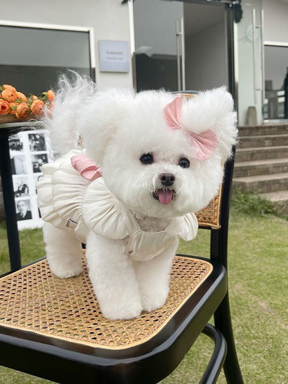 春夏新作 薄手のチョッキ ペット ペットの服 ペット用品 チュールスカートテディベア 愛犬 犬服 犬の服
