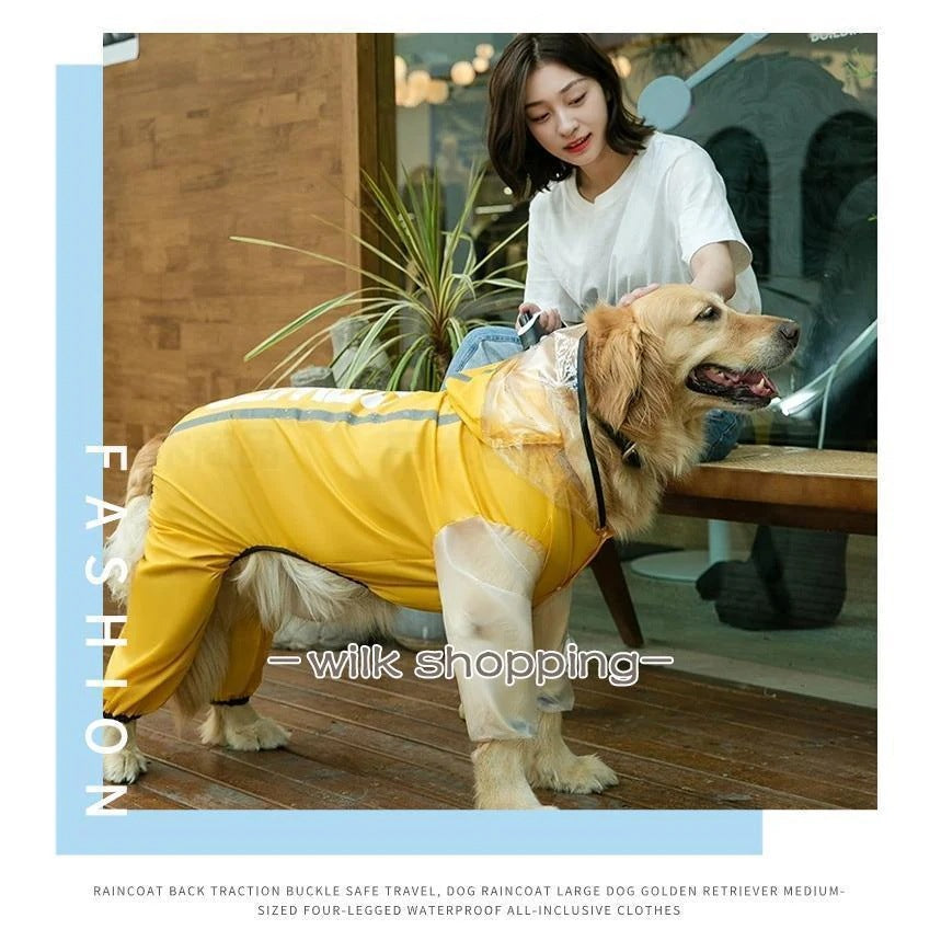中型犬 大型犬用レインウェア 犬用のレインコート ペットレインコート 雨具ウェア ドッグウェア レイングッズ 雨カッパ レインウエア 防風防水 防雪防塵 ペット