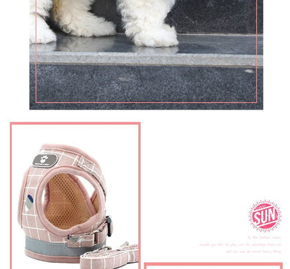 背心式犬牽引紐テディ比熊小型犬胸背ドッグラン子犬チェーンペット用品 メガ割ワンピースパンツトートバッグ