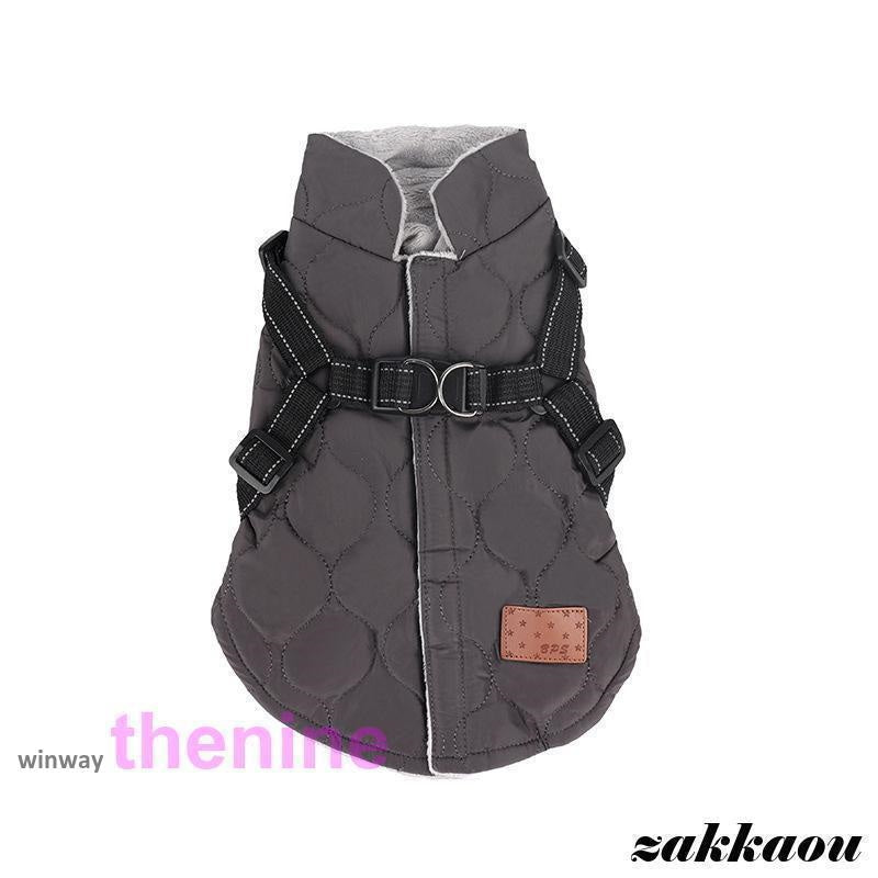 犬 服 ジャンパー 犬の服 ハーネス一体型防寒ジャンパー ドッグウェア ジャケット 小型犬 中型犬 秋 秋服 冬 冬用 冬服 秋冬 おしゃれ アウター コート お出かけ