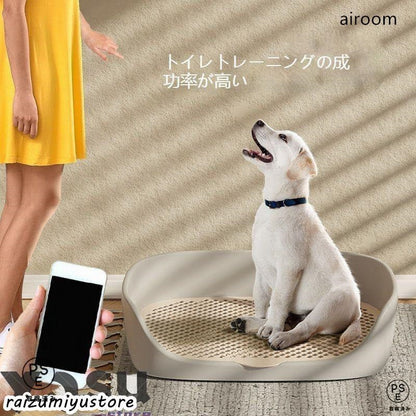 犬 トイレトレー 犬 トイレ ワイド 保護掃除が簡単 ペットトイレ トレーニングトイレ 新入庫 メッシュトレ メッシュトレー 犬トイレトレー 柱付き 訓練しやすい 飛び散