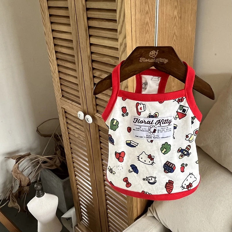 [犬 服]犬 洋服 ins人気商品 子犬犬ペット服夏かわいい通気ベスト小型犬抜け毛防止スリング