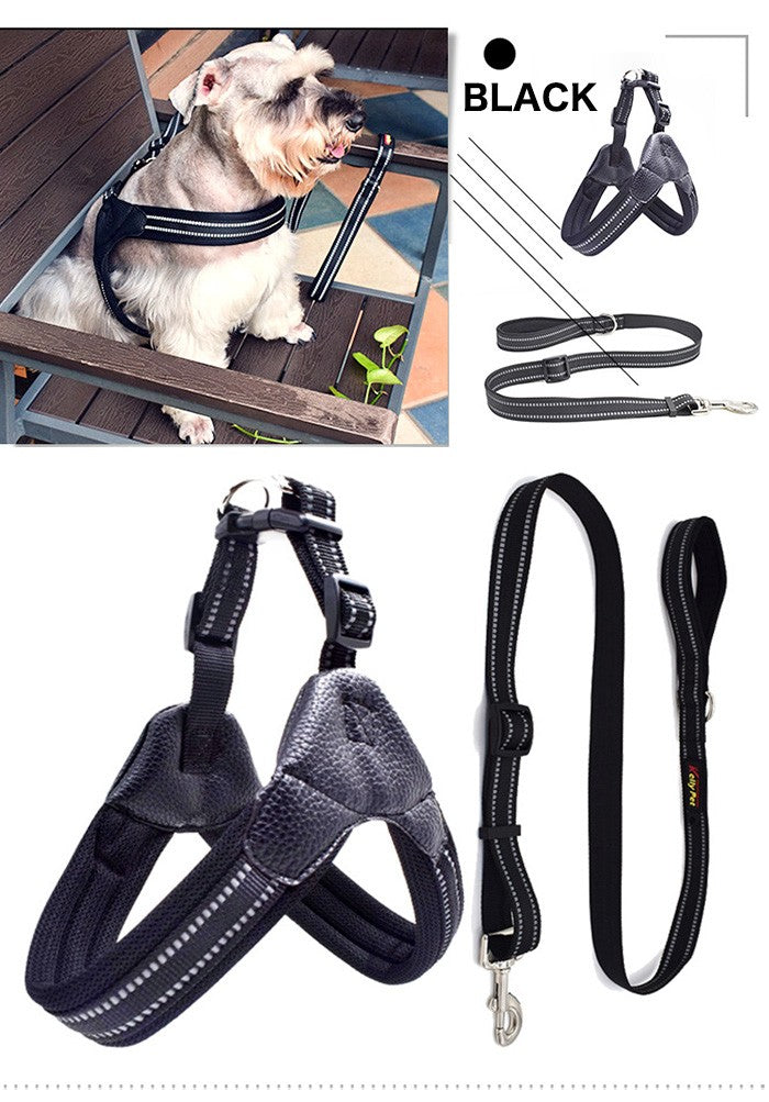 メッシュ 小型犬 ふっくら生地 犬 中型犬 ベスト ドッグウェア ドッグ 大型犬 キャット 服 ハーネス 胴輪 反射 付 ペット リード