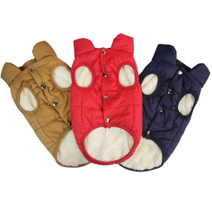 第1弾セール中犬服 服 ドッグウェア ダウン風ジャケット犬 ジャケット 小型犬 中型犬 防寒 あったか 裏起毛 シンプル ダウン風 服