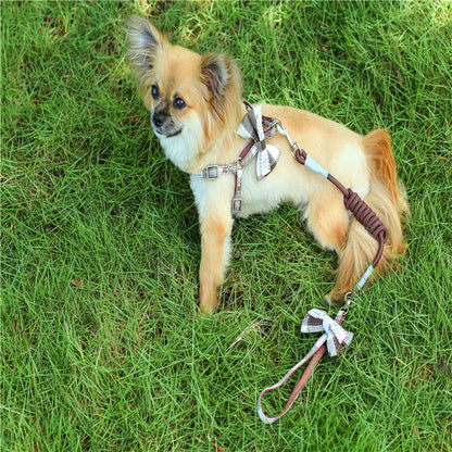 ペットハーネス シンプル お散歩 犬 小型犬 ハーネスリードセット 猫用 中型犬 簡単装着 お出かけ 161 ハーネス 犬用ハーネス リーシュ 胴輪 ペット用品 軽量 おしゃれ リード ネコ用ハーネス