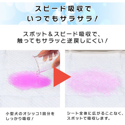 わんちゃんに合わせて選べる2サイズぺットシーツ ワイド レギュラー 厚型 / 超厚型 ペットシーツ メガ割