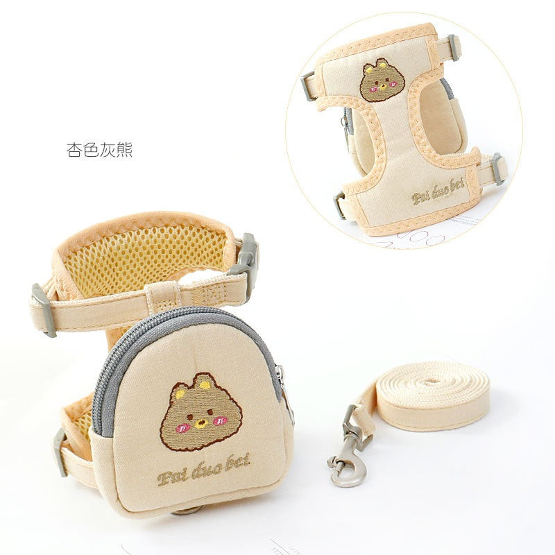 犬用 リーシュ 猫用 シンプル ペットハーネス ネコ用ハーネス 胴輪 小型犬 2点セット リード ハーネス 犬 軽量 お散歩 おしゃれ お出かけ 5 中型犬 簡単装着 ハーネスリードセット ペット用品