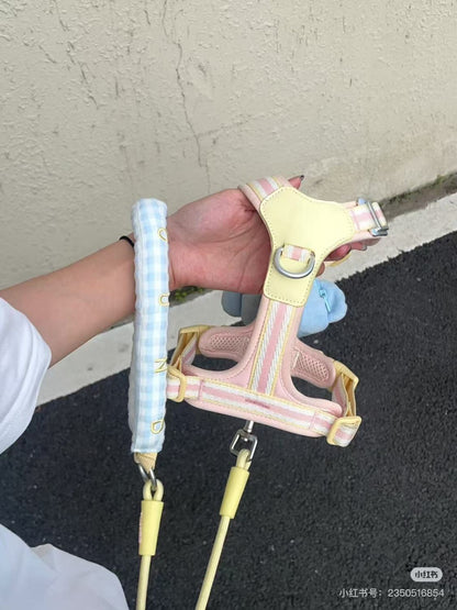 創意的にかわいい犬のペットの牽引紐猫の胸の包みの装飾品の小型犬の外出の胸の帯は犬のロープを散歩します メガ割ワンピースパンツトートバッグ