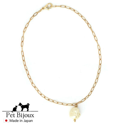<a href="https://www.qoo10.jp/gmkt.inc/Search/brand.aspx?brandno=121124" target="_blank" class="title_brand" id="btn_brand" title="MELODY ACCESSORY">MELODY ACCESSORY</a>K18GP 送料無料 ドッグアクセサリー 犬用 ネックレス 首輪 チョーカー 犬 いぬ DOG ねこ 猫 ペット パール ゆがみパール バロックパール 淡水パール シンプル