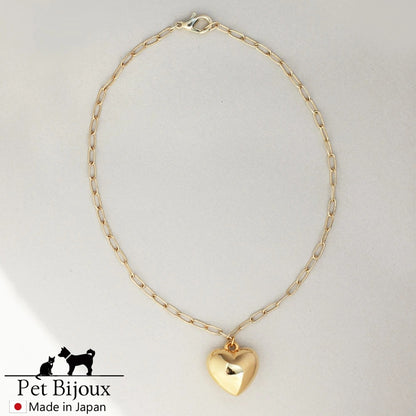 <a href="https://www.qoo10.jp/gmkt.inc/Search/brand.aspx?brandno=121124" target="_blank" class="title_brand" id="btn_brand" title="MELODY ACCESSORY">MELODY ACCESSORY</a>K18GP 送料無料 ドッグアクセサリー 犬用 ネックレス 首輪 チョーカー 犬 いぬ DOG ねこ 猫 ペット チェーン ハート 星 スター シンプル 小型犬 中型犬 か