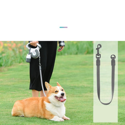 【散歩は凧揚げのように】 犬 伸縮リード 4.5m 耐噛ロープ 軽量 おしゃれ 上質 小/中型犬 人気 おすすめ かわいい 長い フック 犬用 メガ割