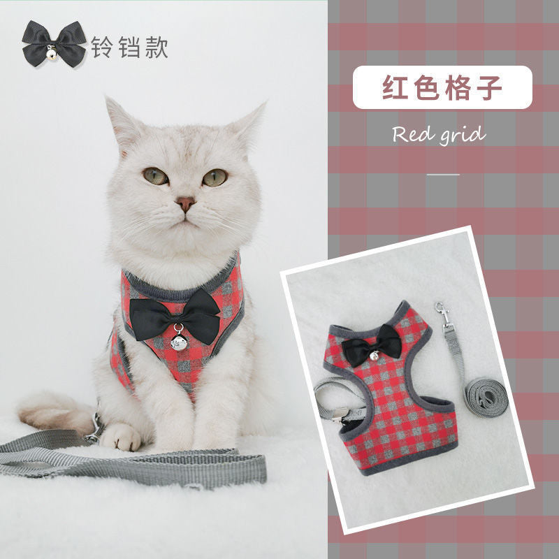 品質保証 ハーネス 犬 猫 おしゃれ ストライプ 簡単装着 かわいい 脱げない メッシュ 小型犬 中型犬 ネコ 胴輪 リードセット 散歩 リボン ペット ドッグ キャット 犬猫用