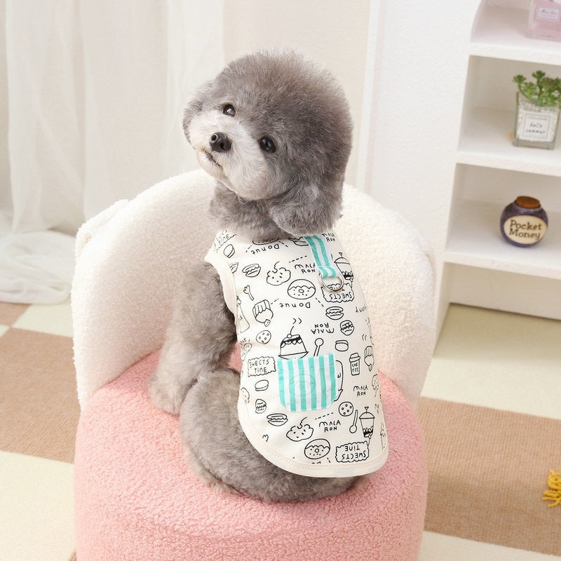 【新作犬猫服 登場】 犬服 ペット服 犬 洋服 春夏薄手ペットベスト犬服小型犬中型犬ペット猫服