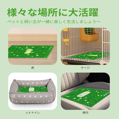 ペットシーツ 厚型 芝生柄入り レギュラー 320枚/ワイド 160枚/スーパーワイド 80枚/大判 40枚 トイレシート 犬 猫 ペットシート おしっこシート 瞬間吸水 逆戻り防止 ペット用