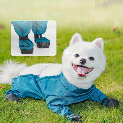 犬用レッグカバー 犬用レッグカバー 防水 脱げない サスペンダー付き防水犬用ブーツ 犬服 人気沸騰新柄追加 レインパンツ 調節可能 犬 滑り止め サスペンダー付き 屋外