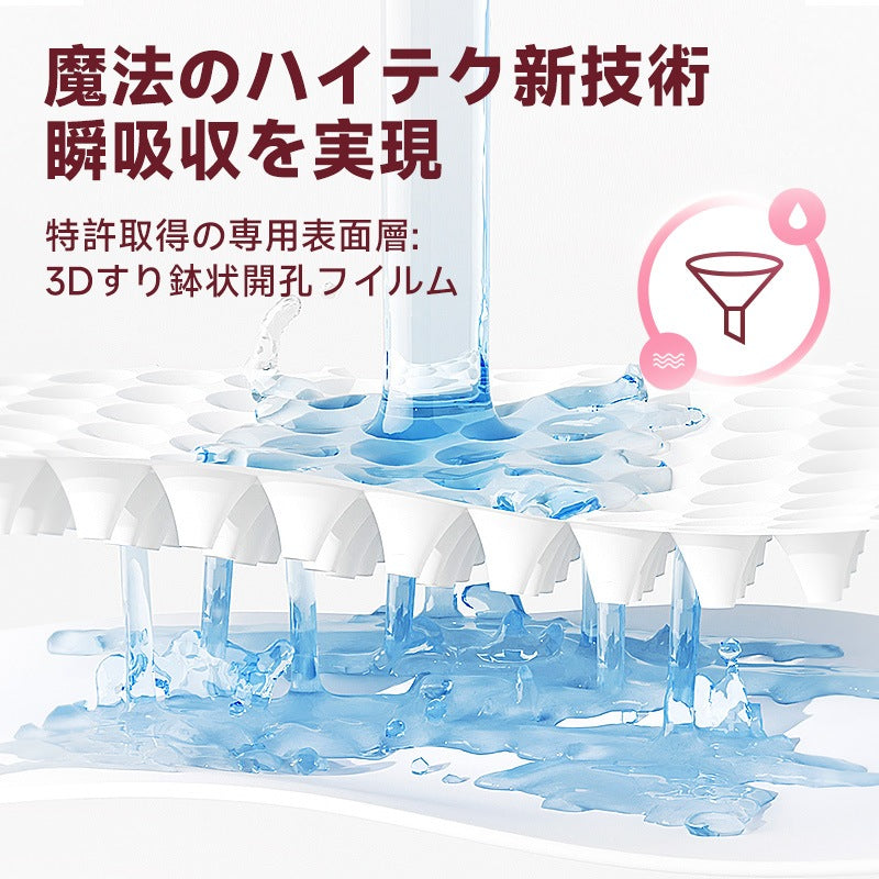<a href="https://www.qoo10.jp/gmkt.inc/Search/brand.aspx?brandno=109151" target="_blank" class="title_brand" id="btn_brand" title="Honeycare">Honeycare</a>ペットシーツ 厚型 二種類花柄付き レギュラー 264枚（88枚×3袋） ワイド 132枚（44枚×3袋）トイレシーツ まとめ買い ペット用 ペットシート トイレシート おしっこシート 犬 猫用