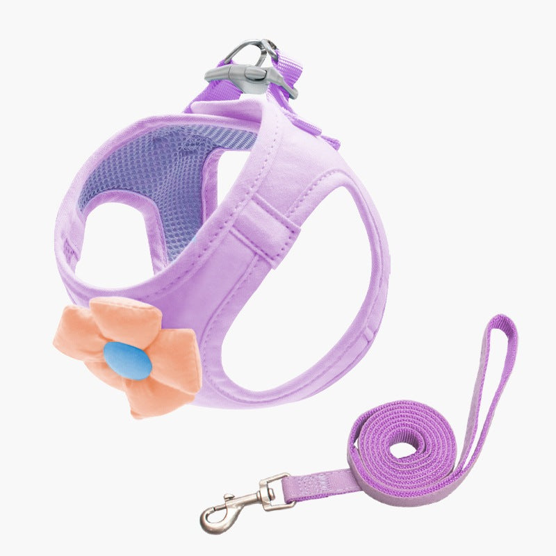 小型犬 犬 リード 75 猫用 中型犬 ペットハーネス ペット用品 シンプル 胴輪 お出かけ 犬用 2点セット ハーネス ネコ用ハーネス お散歩 簡単装着 犬用ハーネス 軽量 おしゃれ ハーネスリード
