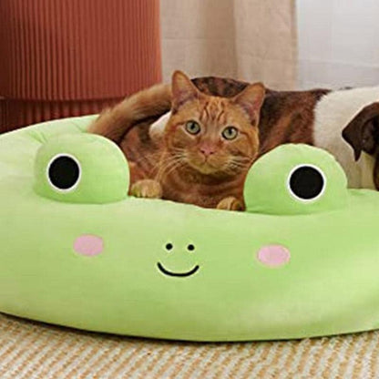 ペットベッド 犬 猫 ペットソファ ペットハウス スイカ状 おしゃれ ふわふわ お昼寝 いぬ ねこ 冬用 秋用