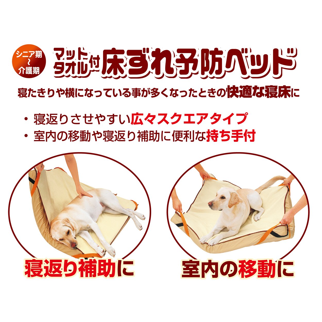 ペティオ (Petio) ずっとね 床ずれ予防ベッド 中型犬用 中