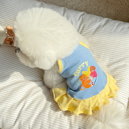 [犬 服]犬 洋服 ins人気商品 ペット 猫 犬 服 夏 薄手 小型犬 子猫 春夏服 かわいい サスペンダー