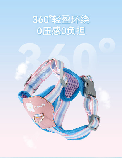 犬 リード ハーネス 紐 散歩紐 犬用デニムハーネス＆リード けん引ロープ ペット用品 s07