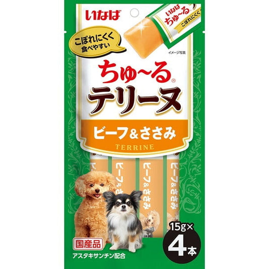 いなばペットフード">いなばペットフード</a>ちゅ～るテリーヌ ビーフ&ささみ 15g×4本