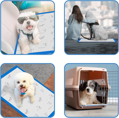 IDOLYFAN ペットシーツ 犬用 猫用 60×90cm 20枚入り 5層中厚手 防漏 超吸収 消臭 トイレトレーニング 中型・大型犬 うさぎ/ハムスター対応 屋内/介護/旅行用