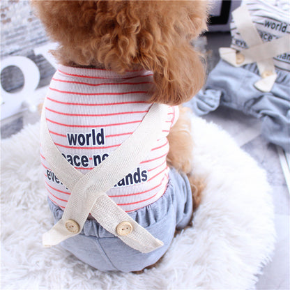 【輸送費無料】ペットの子犬の服夏の薄い4本足のパンツbrフィット感について：薄くて軽いスナップ