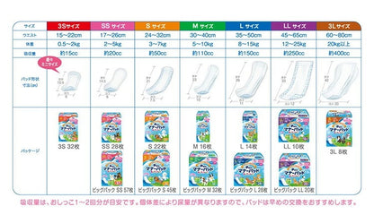【6個セット】 マナーパッド Active Sサイズ 45枚 ビッグパック PMP-751 犬用 おむつ オムツ トイレ まとめ売り セット売り