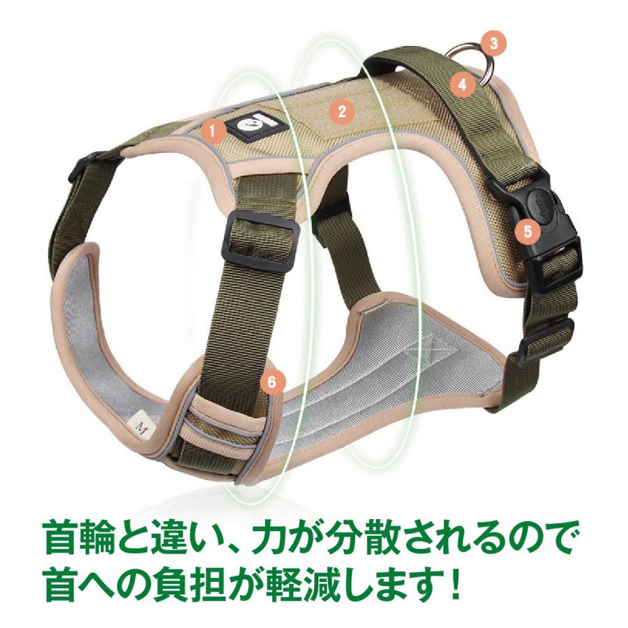 ハーネス かわいい 反射 小型犬 ドッグハーネス 大型犬 4サイズ dog-harness ベスト 中型犬 夜 ベスト型 犬用ハーネス 犬