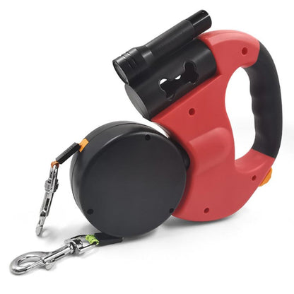 【2頭引きリード】犬 リード 伸縮 3m 2in1 2頭 小型犬 中型犬 丈夫 伸縮リード 巻き取りリード 自動巻き取り式 お散歩リード 自動巻き取り式リード 犬 伸縮リード 2匹用 犬用 伸縮リード