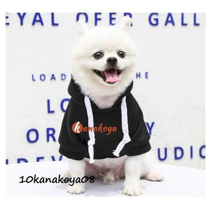 犬服 パーカー 小型犬 中型犬 秋 冬 猫 犬の服 フード付き 裏起毛 フリース ペット服 プードル チワワ ダックス プルオーバー ポケット付