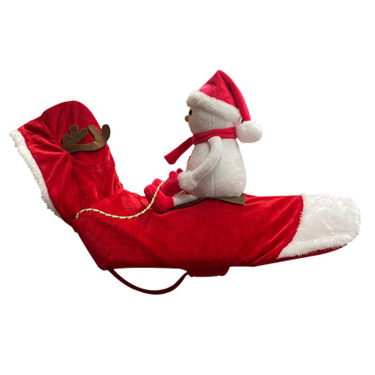 ペット犬クリスマス衣装サンタ乗馬スーツクリスマスペット服鹿乗馬スーツペットクリスマス用品