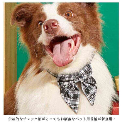 蝶ネクタイ リボン 首輪 犬首輪 小型犬 中型犬 大型犬 首輪 リボン ネコ 猫首輪 猫用首輪 チェック柄 首輪 雪の結晶 首輪 クリスマス カラー キャット 猫用 ペット用品 犬 猫 カラー チョー
