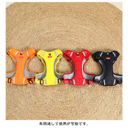 本日限定 2枚購入で150円OFF リード 犬用 ドッグ用品 ハーネス 大型犬 ハンドル付き 防衝撃 小型犬 犬 ハーネスベルト ハーネス 中型犬 ペット 出かけ用 抜けない 散歩 カジ 新品追加