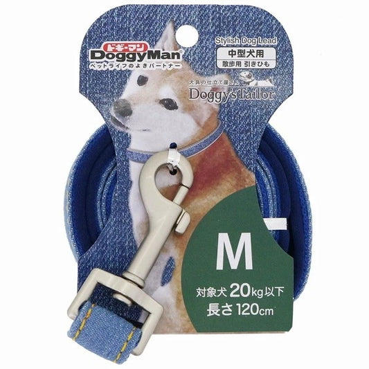 <a href="https://www.qoo10.jp/gmkt.inc/Search/brand.aspx?brandno=25753" target="_blank" class="title_brand" id="btn_brand" title="ドギーマン">ドギーマン</a>ドギーマン Doggys Tailor ドッグカラー M デニムスタイル ブルー 中型犬用 首輪 くびわ お散歩 お出かけ いぬ 可愛い