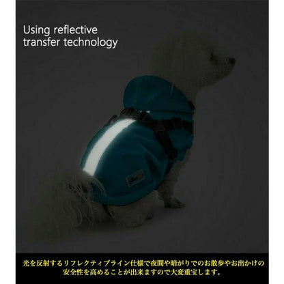 新商品プロモーション，数量限定 犬 猫 レインコート ハーネス 一体型 フード付 服 ウェア ペット ドッグ ドッグウェア 小型犬 中型犬犬 猫