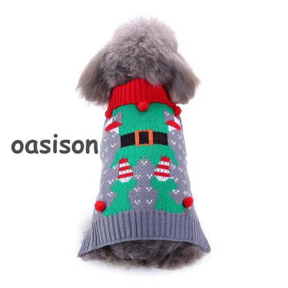 人気沸騰 新品 犬 服 犬の服 ニット ドッグウェア セーター クリスマス 猫服 おしゃれ 防寒 暖か 中型犬 小型犬対応 変装 コスプレ 秋冬 室内 お散歩 可愛い