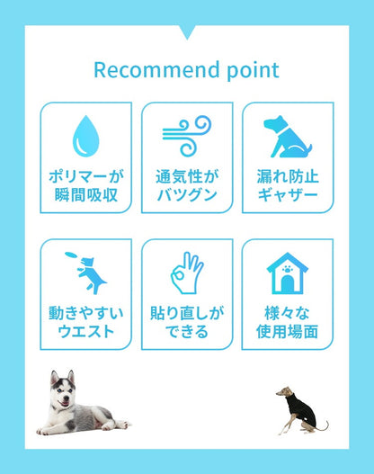 <a href="https://www.qoo10.jp/gmkt.inc/Search/brand.aspx?brandno=114450" target="_blank" class="title_brand" id="btn_brand" title="WEIMALL">WEIMALL</a>犬用おむつ 男の子 おしっこ用 ペット オムツ カバー 小型犬 小型犬 中型犬 テープ付き 紙オムツ しつけ 介護 避妊用 お漏らし対策 ペット用 紙おむつ 60枚 120枚 72枚 144枚