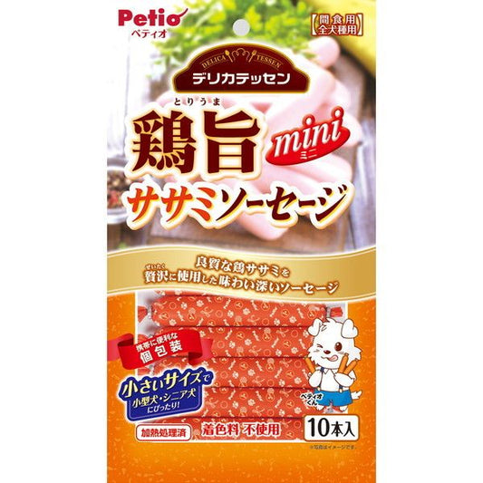 <a href="https://www.qoo10.jp/gmkt.inc/Search/brand.aspx?brandno=66334" target="_blank" class="title_brand" id="btn_brand" title="ペティオ">ペティオ</a>鶏旨 ミニ ササミソーセージ 10本入