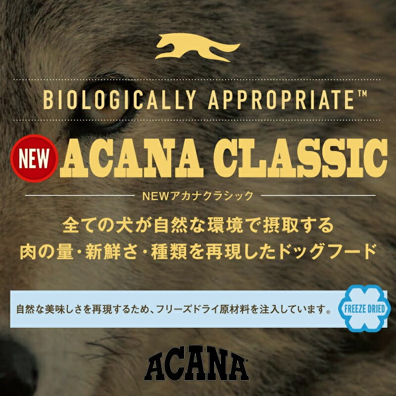 アカナ　クラシック　プレイリーポートリーレシピ　2kg【ドッグフード】【正規品】