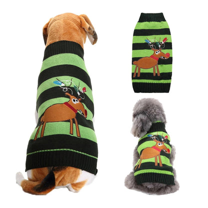 人气新作ペット服 中小型犬VIPテディニューファーザークリスマスペットニットジャンパー犬の服 ペット服